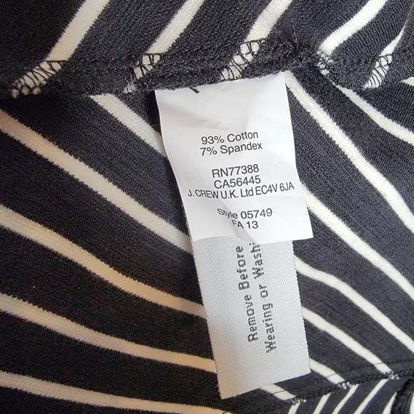 J. Crew Optical Illusion Black/White Striped Dress - Picture 14 of 15